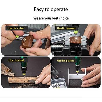 Mikro Karb�r PCB Matkap Ucu Metal CNC Sondaj 10lu Set 0.2-1.2mm 