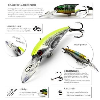 PROFISHER 6 l Set Sert Yapay Balk Yem 10,5cm 6,8gr