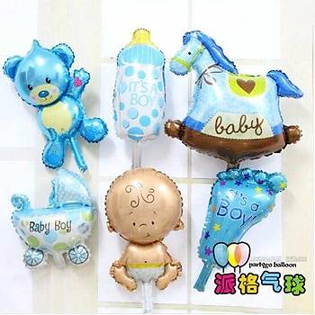 FOLYO BALON HO�GELD�N BEBEK 6'l� PART� SET