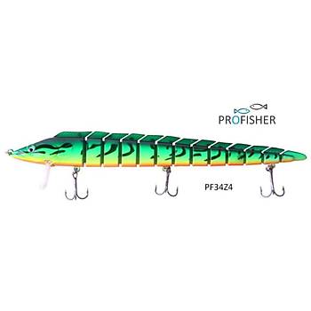 Profisher 13 Eklem Z4 Zargana Sert Sahte Lüfer Yemi 46 gr 23 cm