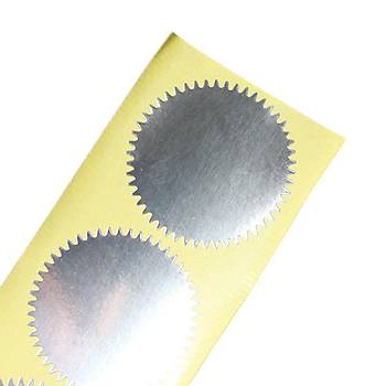 3D Kabartma Alüminyum Etiket 50 adet 45mm Kendinden Yapışkanlı