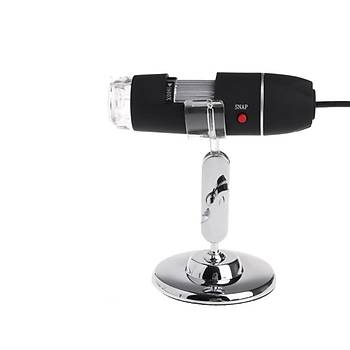 1600X Zoom Mikroskop Kamera USB Digital Ayarlı 8 LED  Standlı 2MP