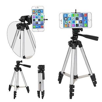 Al�minyum Tripod Stand Telefon Tutucu Aparat� 4 Segmentli  Naylon Ta��ma �antal� 
