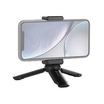 Telefon Tutucu ve Stand Mini Katlan�r Tripod + Mobil Klip