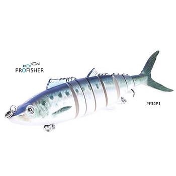 Profisher 8 Eklem 2 Kanca P1 Tuna Sert Sahte Yem 38 gr 18 cm