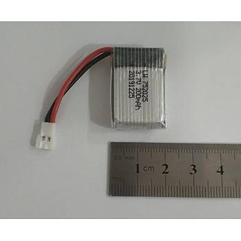 Lipo Pil 3.7V 200mAh Helikopter Drone Oyuncak Bataryası