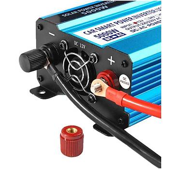 4000W İnvertör 12V to 220V  Gerilim Dönüştürücü Trafo 4 USB Şarj Cihazı Araç Ev