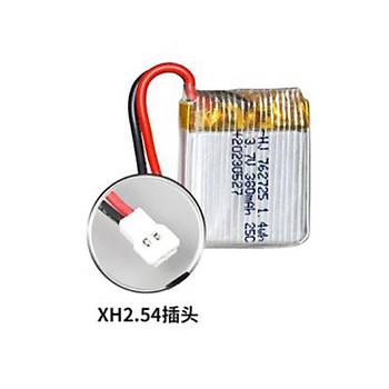 Lipo Pil 3.7V 380mAh 25C Dron ve RC Model Bataryası HX2.54 Soket