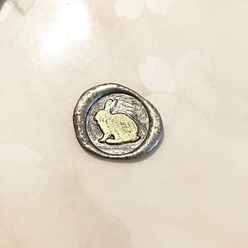 Mektup Damga Mühürü Şirin Tavşan + 30 Mühür Mumu + Kaşık