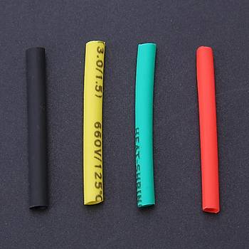 Poliolefin Shrink Yal�t�ml� 2:1 Daralan T�p Set 328 adet Is� Makaron Boru 