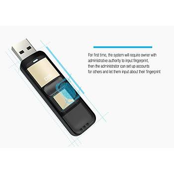 USB FLASH BELLEK PARMAK İZİ OKUYUCULU 64 GB U DİSK