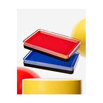 K�rm�z� M�rekkepli Bask� Pedi Istampa Ofis Boyu 137*85mm Su Bazl� 