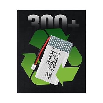 Lipo Pil 3.7V 250mAh 20C Dron ve RC Model Bataryası HX2.54 Soket