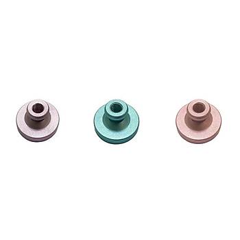 Mhr Mumu Damga 30mm Yuvarlak Bo Alminyum Rose Gold Eloksal Kafa