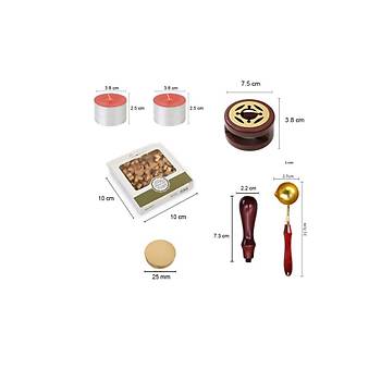 Mum M�hr� Uygulama Seti Kahverengi Kendin Yap M�h�r Seti 7 Par�a BBS1012