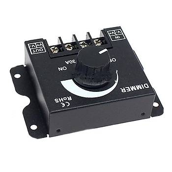 Dimmer Parlaklık Ayarlayıcı Düğme Anahtarı 12V/24V30A