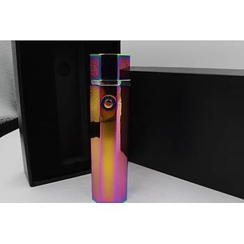 Darbeli Çift Ark Elektronik Plazma Çakmak USB Elaktrik Şarjlı Rüzgar Geçirmez 