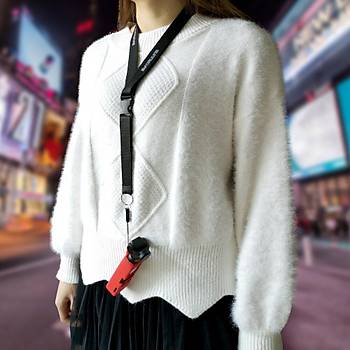 Dji Osmo Pocket ��in Renkli Silikon Koruyucu K�l�f Buyun Ask�l� Kordon