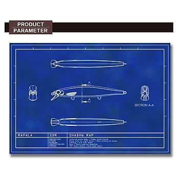 PROFISHER 3 Kanca Sahte Yem Yava kme 13 gr 11 cm Deep Blue