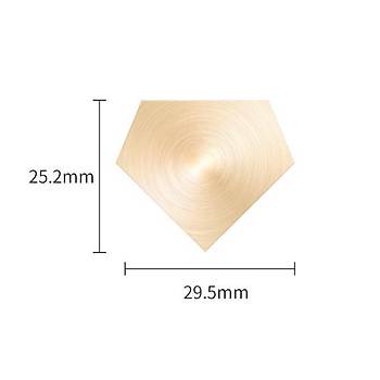 Boş Mum Mühür Pirinç Damga Kafası Diamond Şekil 25.2x29.5mm Gold