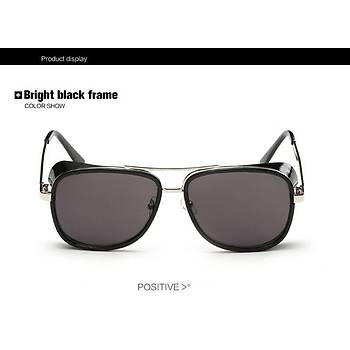 Tony Stark Iron Man Matsuda UV 400 Gne Gzl G13 Siyah Lens