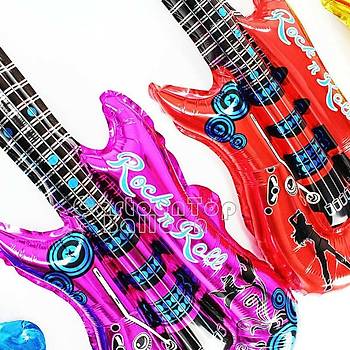 Folyo Balon 85x30 Gitar Parti Doğumgünü Kutlama