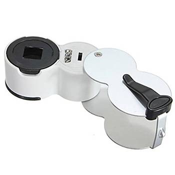 45x 22mm Katlan�r �l�ekli Optik Lens 2 Beyaz Led 1 UV Led I��kl� 