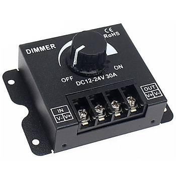 Dimmer Parlaklık Ayarlayıcı Düğme Anahtarı 12V/24V30A