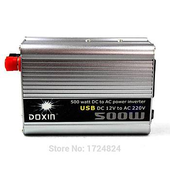 İNVERTER 500 Watt DC 24 V AC 220 V + USB Gerilim Trafosu
