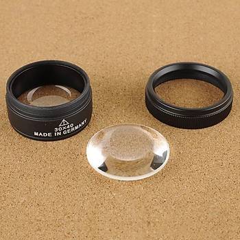30x 40mm Metal Kasa Optik Cam Lens El Büyüteç Kolay Kavrama Saplı