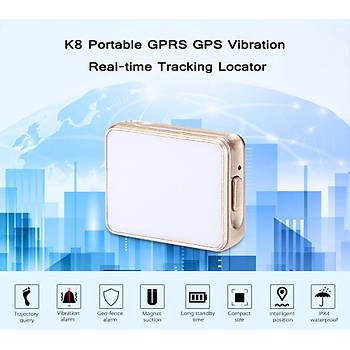 Taşınabilir GPRS GPS Titreşimli Gerçek Zamanlı İzleme Konumlandırıcı K8