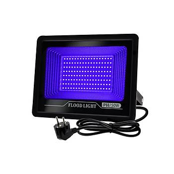 50W UV 395nm-400nm LED Mor Işık Projektör