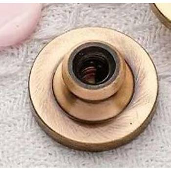 Boş Mum Mühür Bronz Damga Kafası Yuvarlak 30mm Bronz