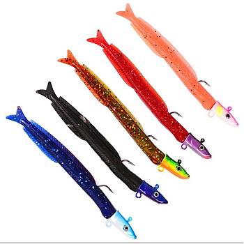 PROFISHER 5 Renk Silikon Yapay Metal Kafal� Yem 12,5 cm 13,9 gr