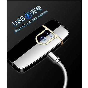 R�zgar Ge�irmez Dokunmatik �nd�ksiyon Tunsten Alevsiz �akmak  USB �arjl�
