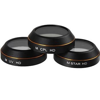 DJI Mavic Pro Lens Filtre Set HD UV / HD CPL / Nötr Yoğunluk Star