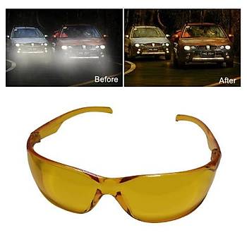 Motorsiklet Araç Sarı Gece Sürüş Gözlüğü Unisex Rüzgar koruma 