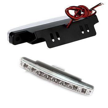 8 LED DRL Ara Sis Lambas DC 12 V 6000 K Beyaz Ik Araba Motor Led Su Geirmez 