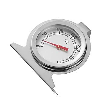 Analog Sıcaklık Ölçer 300° Fırın Termometresi Paslanmaz Çelik 