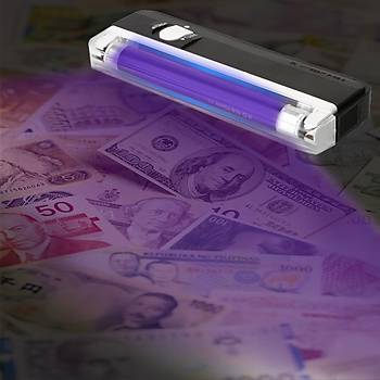 UV Para Dedektr ve Fener Portatif Tanabilir 2 in 1 UV Floresan DANIU