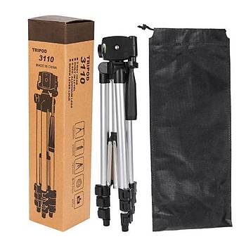 Alüminyum Tripod Stand Telefon Tutucu Aparatı 4 Segmentli  Naylon Taşıma Çantalı 