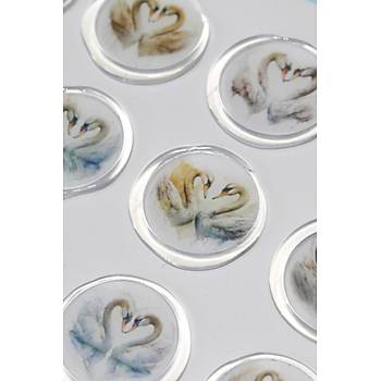 M�h�rc�m 12 Adet Haz�r Kendinden Yap��kanl� Ku�u Sticker M�h�r KYSM112
