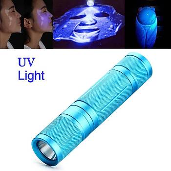UV Led El Feneri 365nm Mor Ultra Viyole Ik Blacklight Torch Lambas 