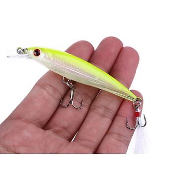 PROFISHER 4 Renk Set 2 Kanca Sahte Balık Yem 8 gr 9 cm Minoru B
