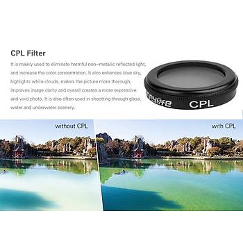 DJI Mavic 2 Zoom Kamera Lens Filtresi Circular Polarized CPL