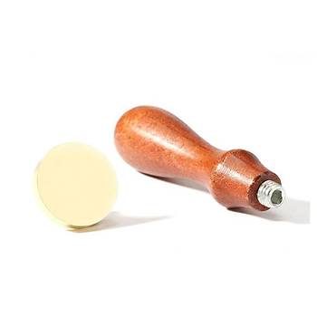 Eritme Balmumu M�hr� Damga 20 mm Yuvarlak Bo� Bak�r Kafa + G�la�ac� Kol 