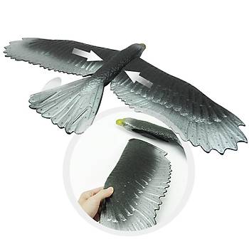EPP Köpük Uçak Elden Fırlatma Kartal Planör 57 cm Kanat Genişliği 32 cm Boy