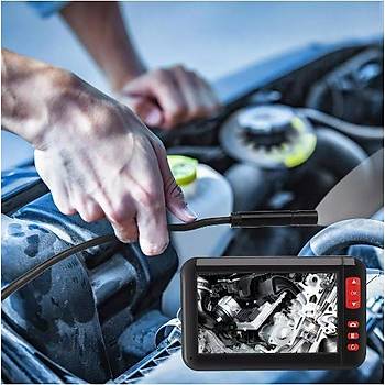 Renkli Ekran 1080P Borescope 8 mm Kamera Ik Ayarl arjl 8 LED 10 mt Sert Kablo