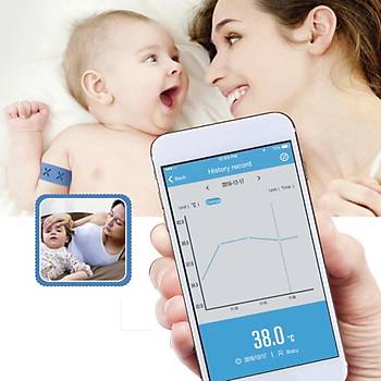 Bluetooth 4.0 Kablosuz Bebek Bilezik Termometre Telefonunuza Bildirim 
