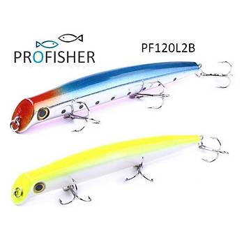 PROFISHER 2 Renk Set 2 Kanca Sahte Balık Yem 17 gr 12 cm Surface Sub